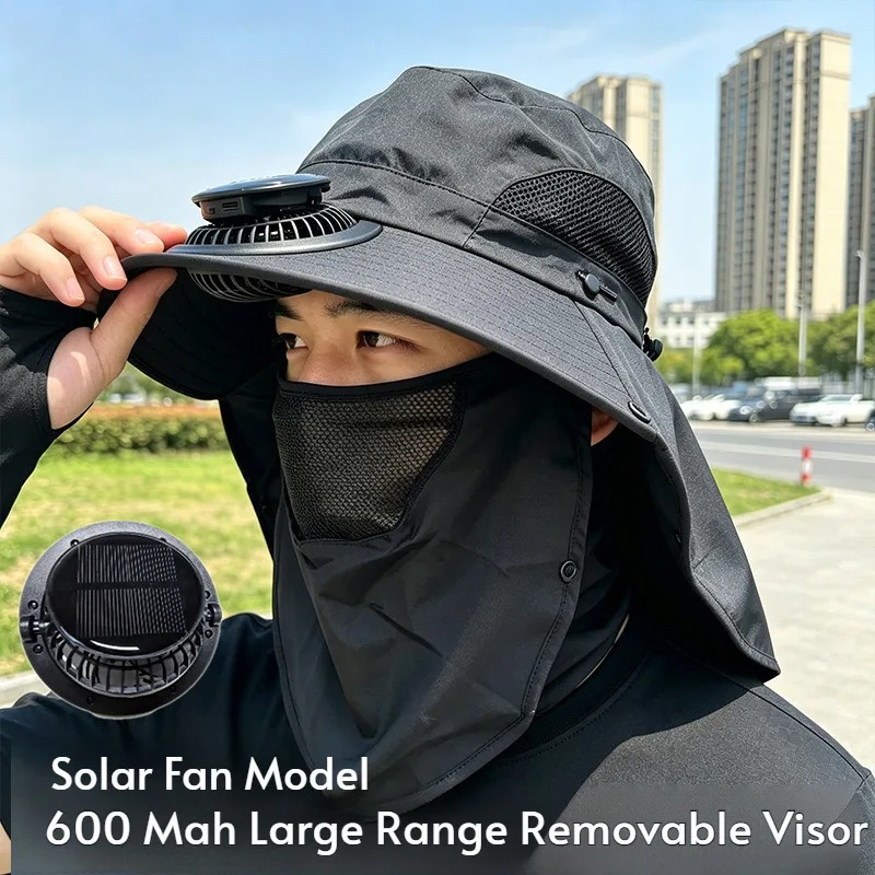 Renewable Energy Fan - 2026 New Solar Rechargeable Fan Hat