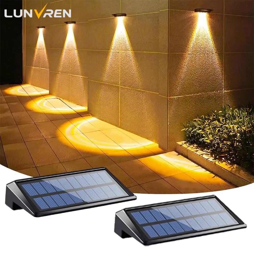 Waterproof Junction Box Solar - 2 Pack Solar Wall Lights 4