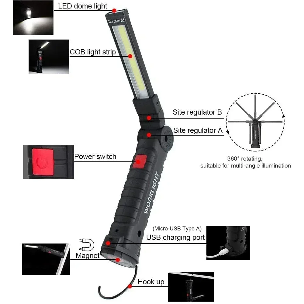 Portable COB LED Work Light US - Renewable Energy Sources review and price