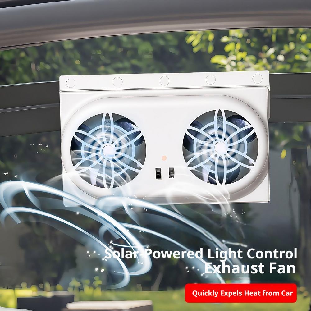 Dual Fan Solar Car Cooler Vent - Renewable Energy Fan review and price