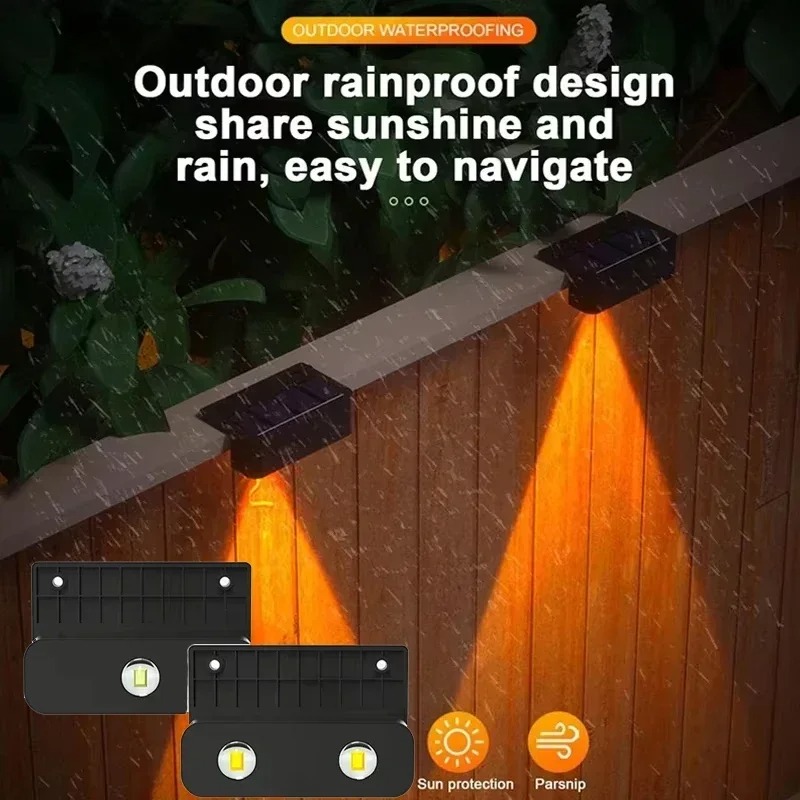 1/2/4PCS  Solar Wall Light Out - Waterproof Junction Box Solar review and price