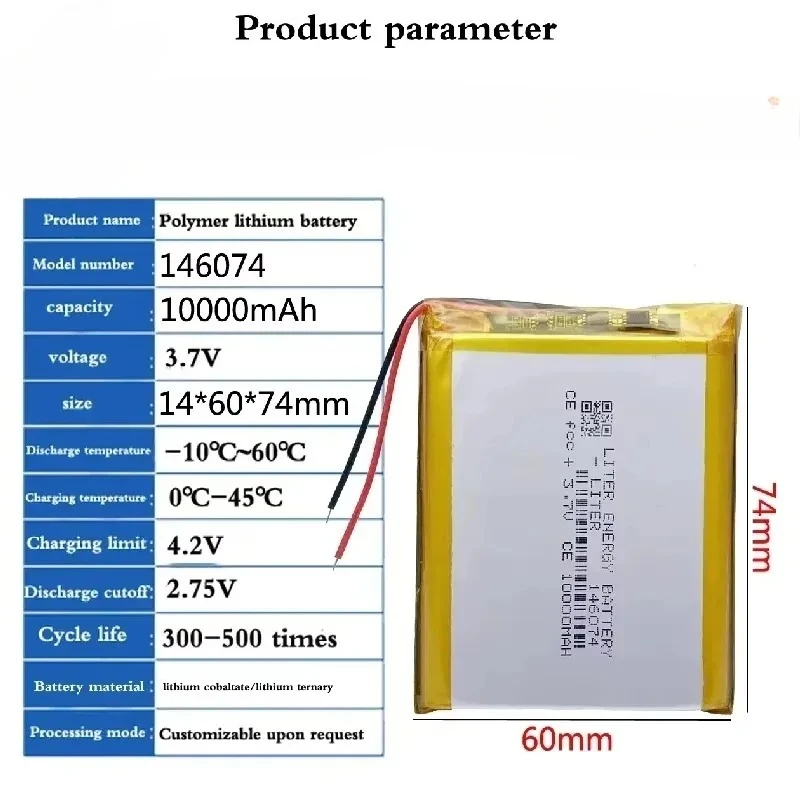100% Brand New 146074 3.7v 100 - Renewable Energy Technology review and price