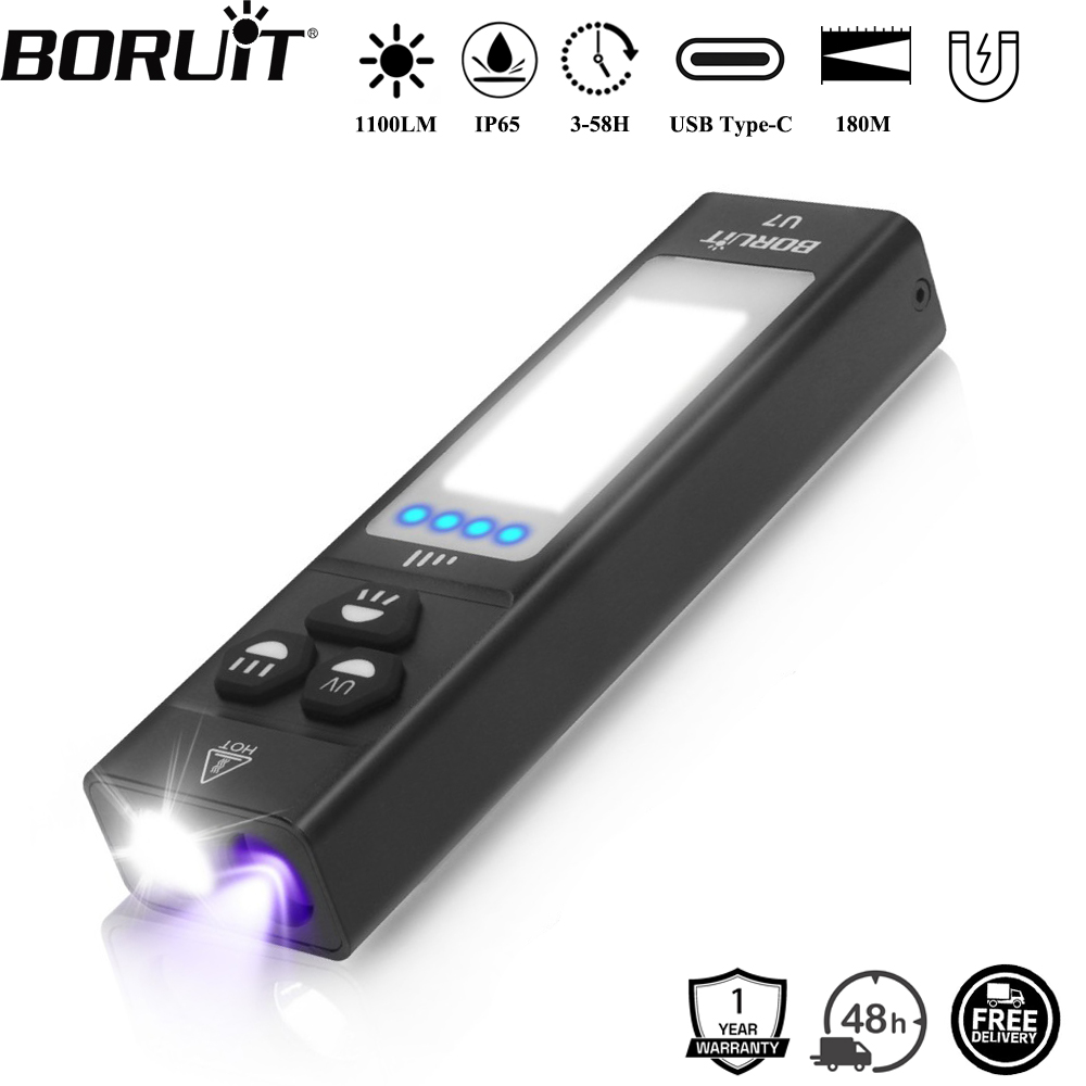 BORUiT U7 UV LED EDC Flashligh - Renewable Energy Sources review and price