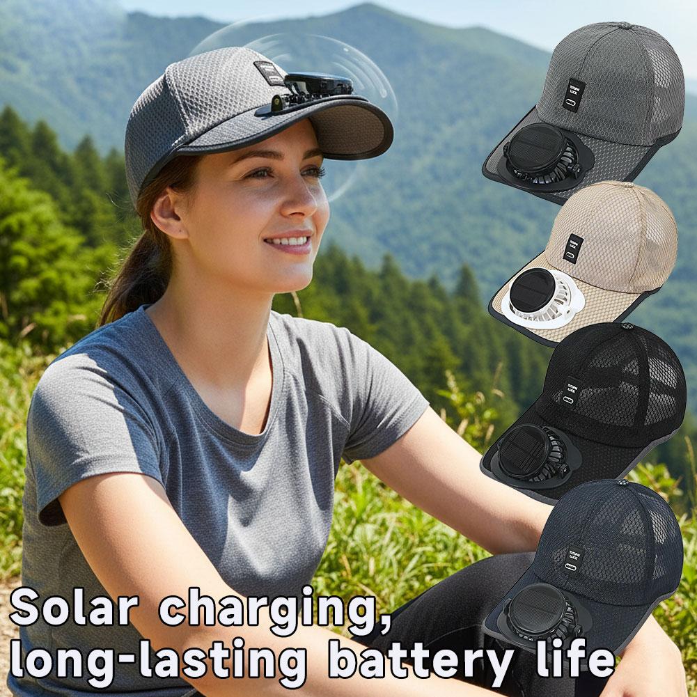 Solar Fan Hat USB Rechargeable - Renewable Energy Fan review and price