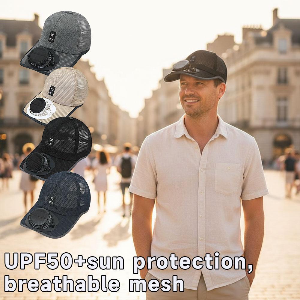Solar Fan Hat USB Rechargeable - Renewable Energy Fan review and price