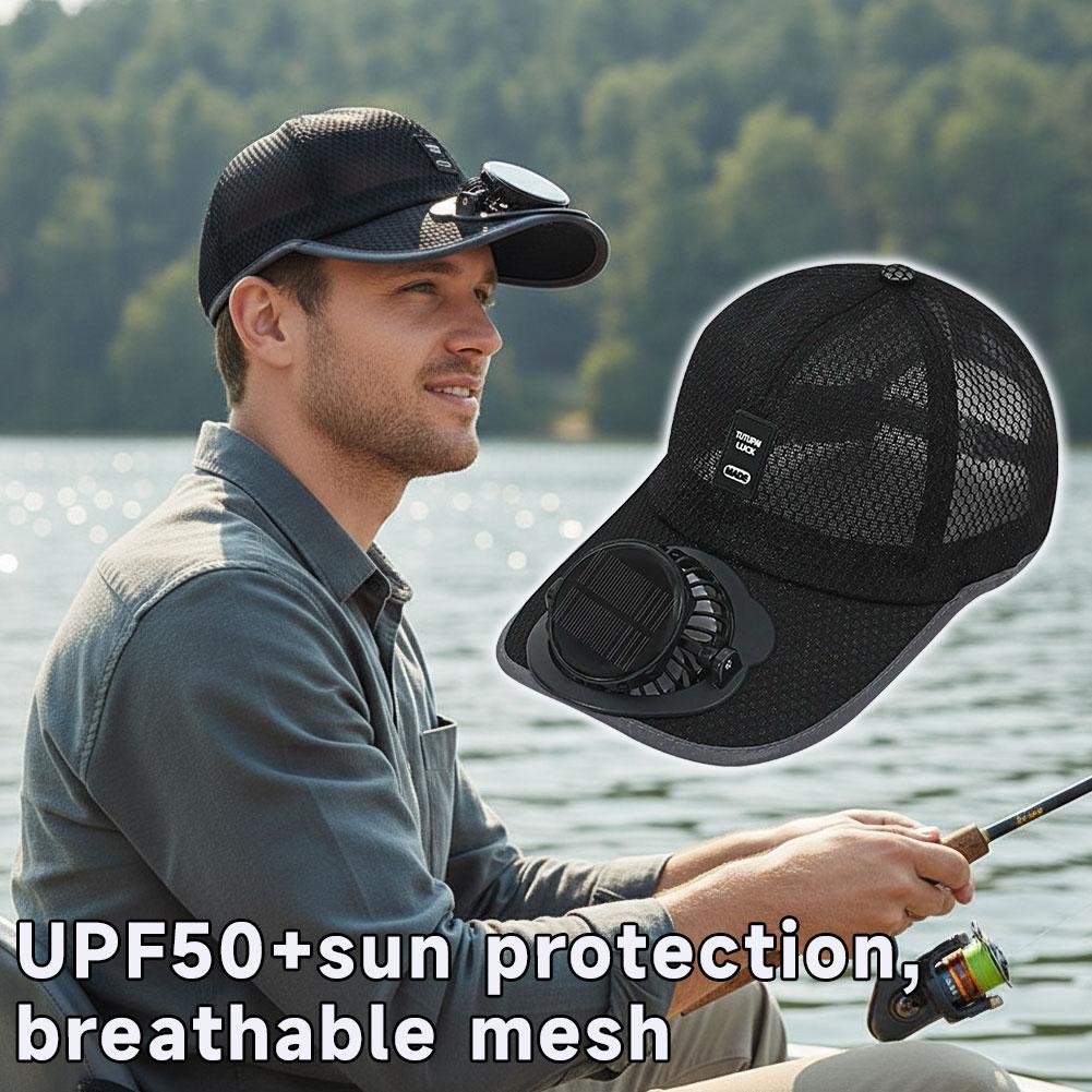 Solar Fan Hat USB Rechargeable - Renewable Energy Fan review and price