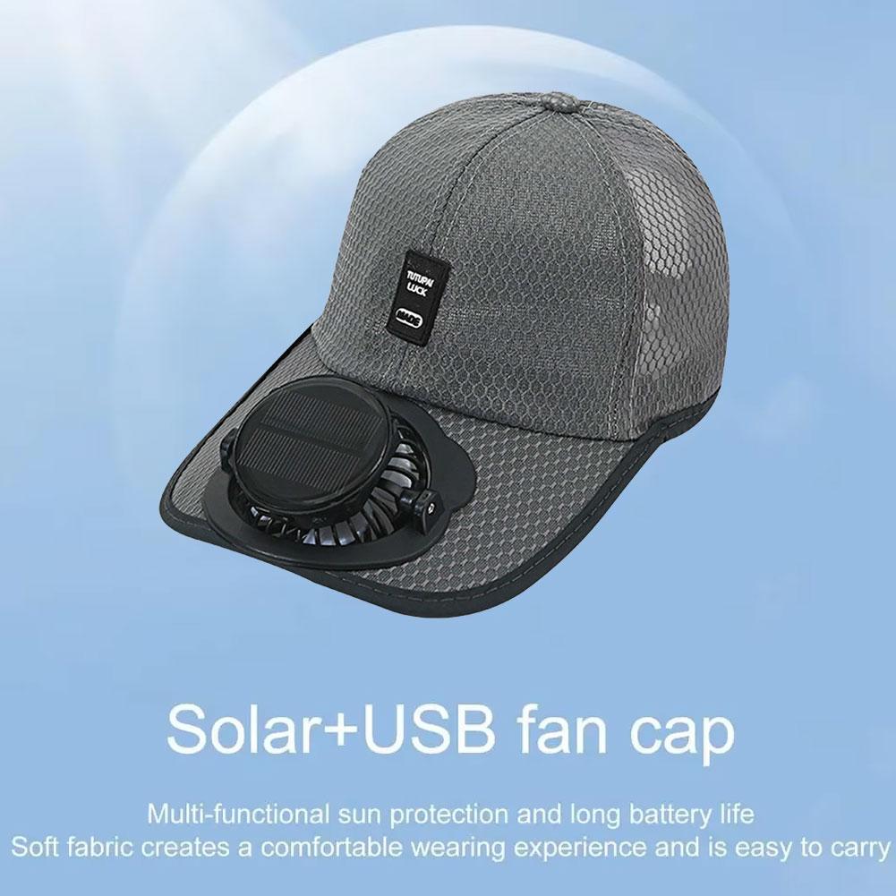 Solar Fan Hat USB Rechargeable - Renewable Energy Fan review and price
