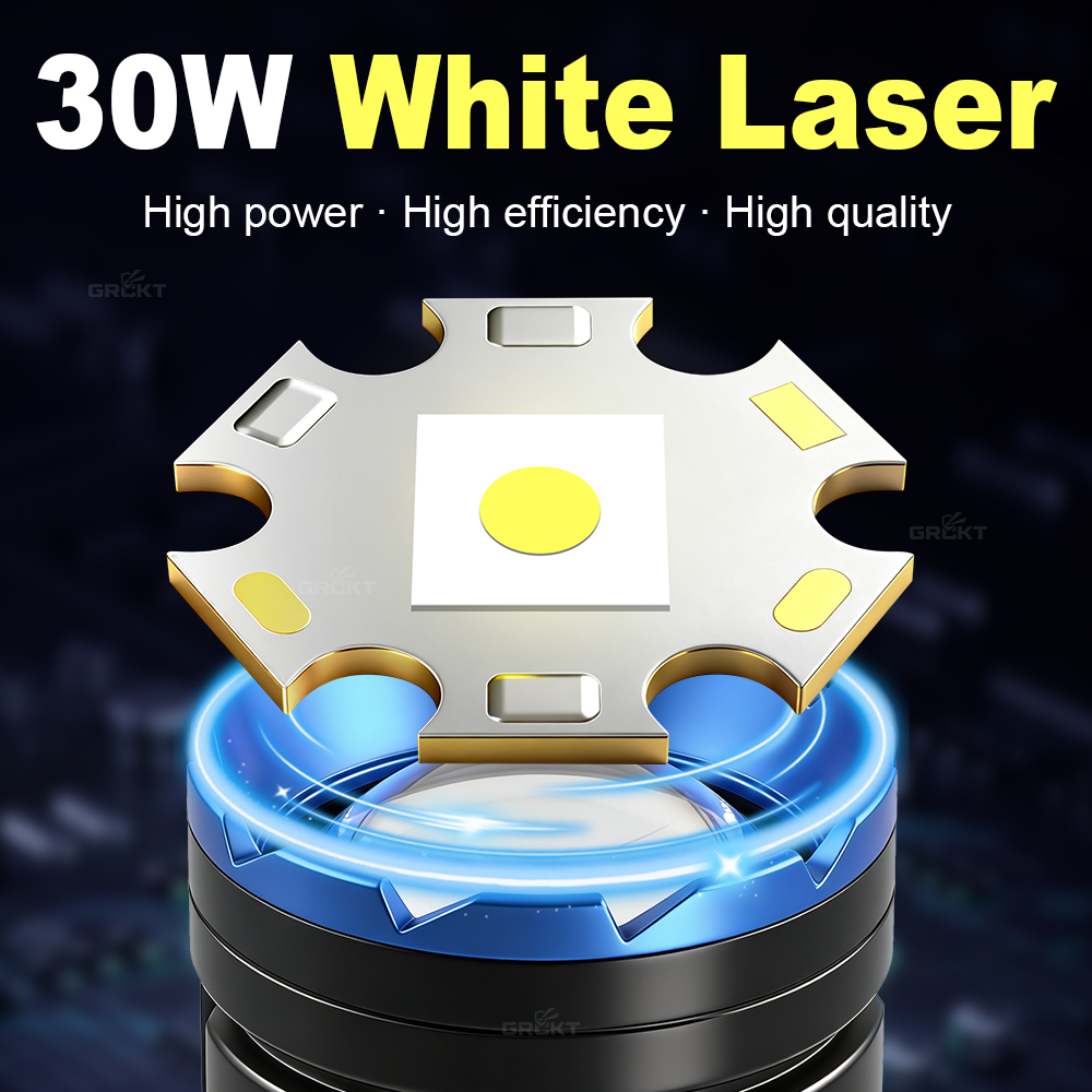 White Laser Camping Flashlight - Renewable Energy Sources review and price