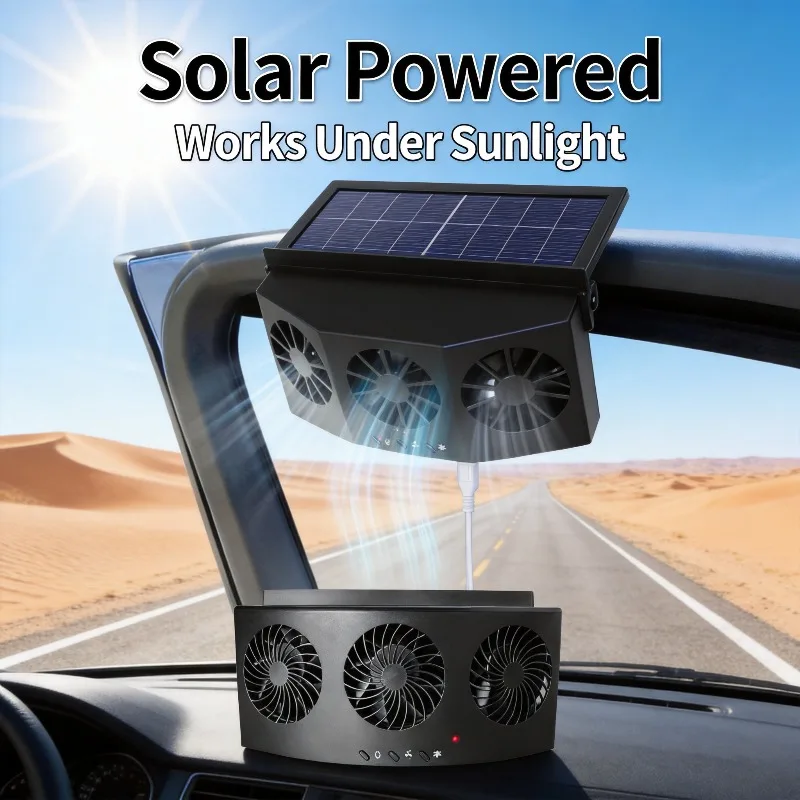 USB Solar Rechargeable Car Exh - Renewable Energy Fan review and price