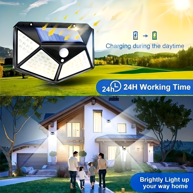1~8Pcs 100LED Solar Lights wit - Waterproof Junction Box Solar review and price