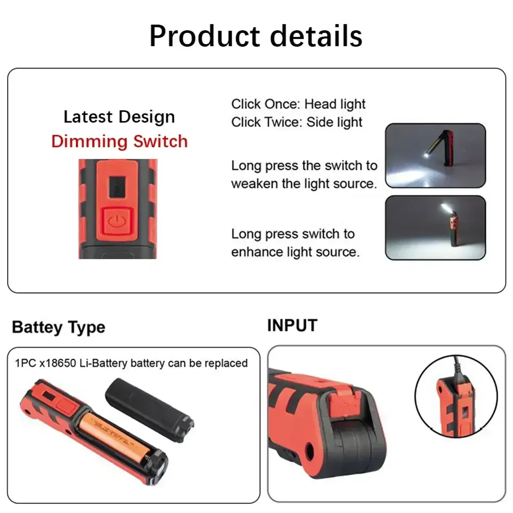 Dimmable COB LED Work Light US - Renewable Energy Sources review and price