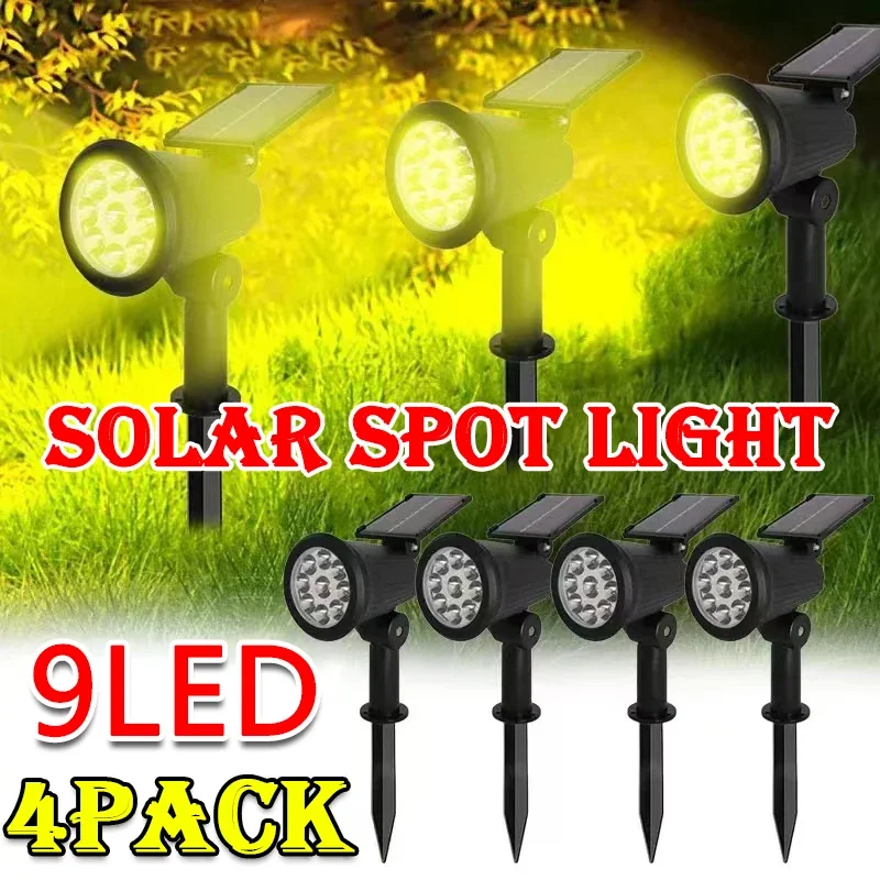 1/2/3/4Pcs Solar Powered 9LED  - Waterproof Junction Box Solar review and price