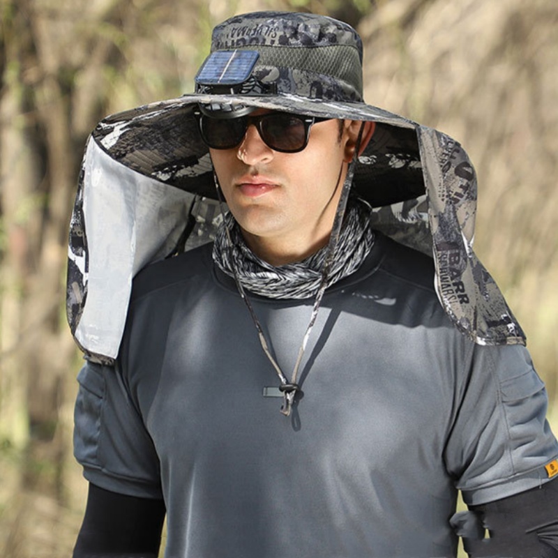 Solar Fan Hat Dual USB Recharg - Renewable Energy Fan review and price