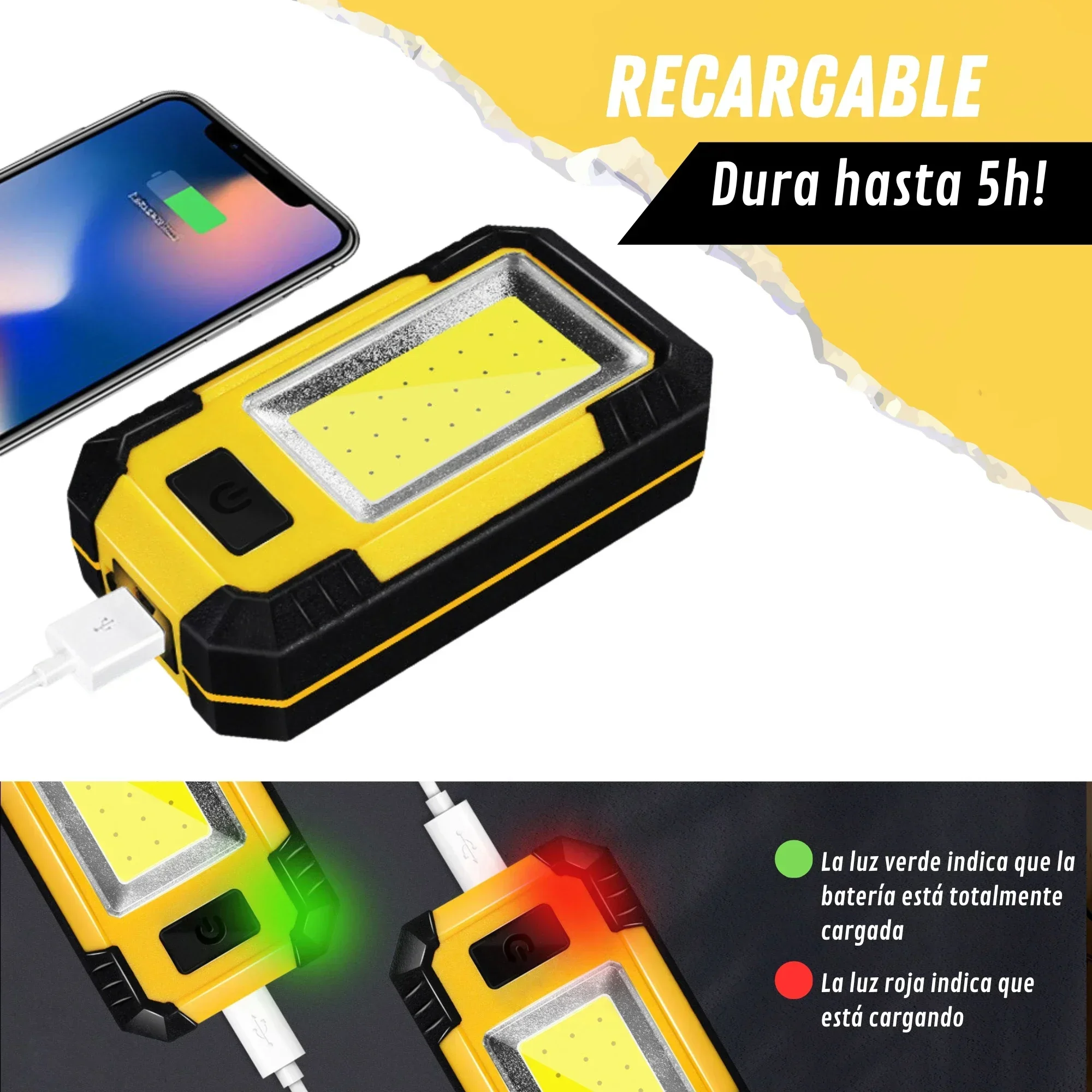 4000MaH Rechargeable Work Ligh - Renewable Energy Sources review and price