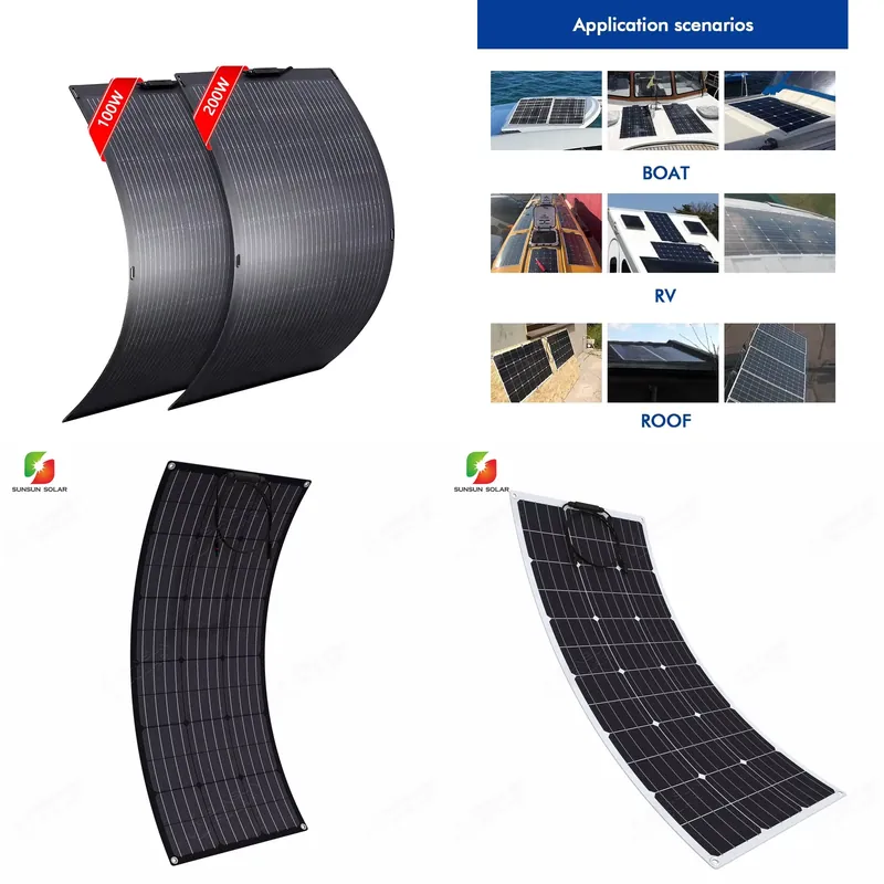 50W 100W 150W 200W Flexible So - Flexible Solar Panel review and price