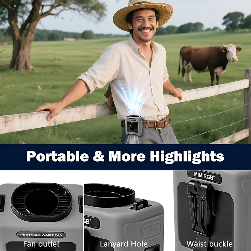 Waist Fan with Power Bank 5 Sp - Renewable Energy Sources review and price