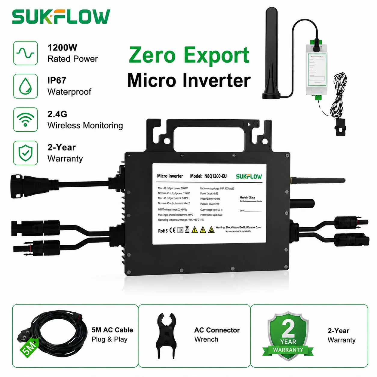 SUKFLOW Zero Expert 1200W Grid - Flexible Solar Panel review and price