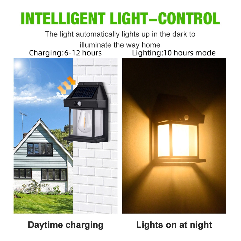 Outdoor Solar Wall Lamp IP65 W - Waterproof Junction Box Solar review and price