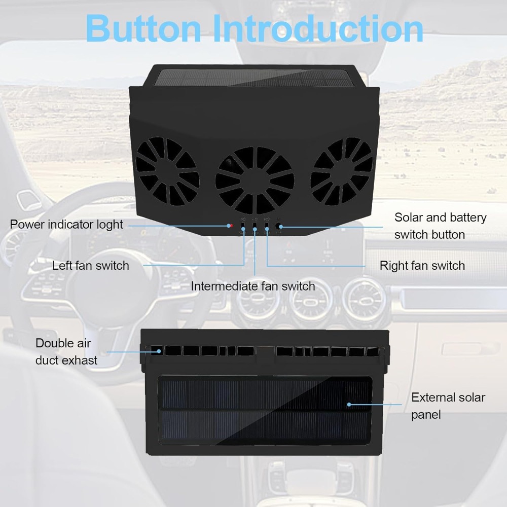 3 Head Car Exhaust Fan USB Rec - Renewable Energy Fan review and price